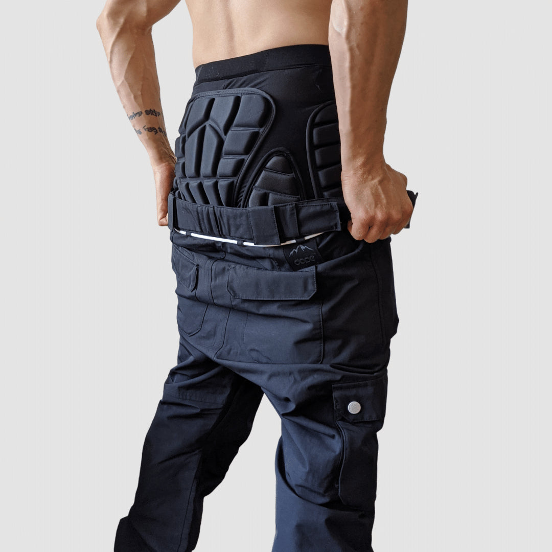 man wearing Snowboard Impact Shorts